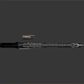 Modern Tactical Black Assault Rifle with Detachable Magazine Barrel Grip and Military Style Design
