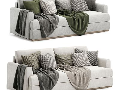 Modern double sofa model