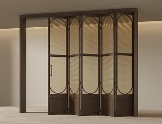 Quiet folding door 3d model