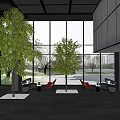 Lobby Front Desk 3d model
