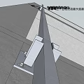 Building Exterior Wall Structure With Upper Lower Columns Connecting Parts And Bolts