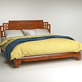 New Chinese Bed 3d model