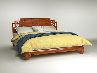 New Chinese Bed 3d model