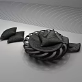 modern cushion leisure seat 3d model