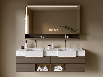 Modern Bathroom Cabinet Bathroom Basin Bathroom Ornaments 3d model