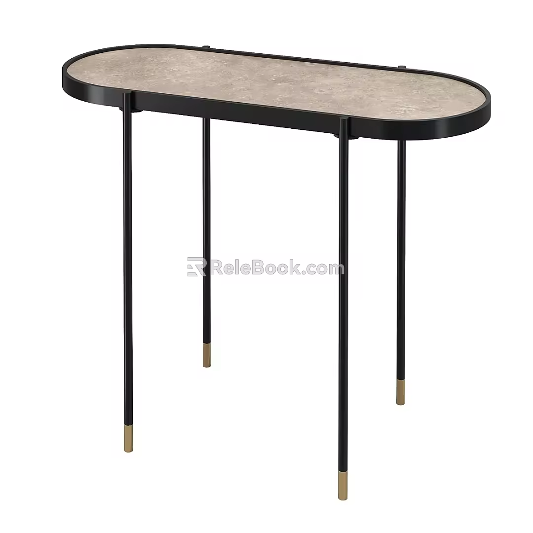 Modern Simple Entrance Side Table 3d model