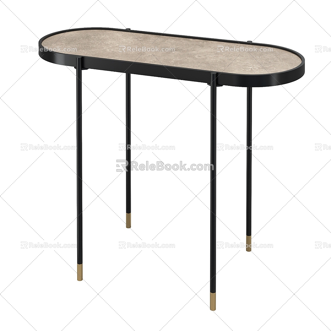 Modern Simple Entrance Side Table 3d model