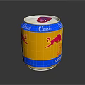 Classic Red Bull Energy Drink in Blue and Gold Can with Red Bull Logo
