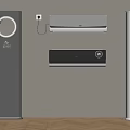 Modern Standing Wall Mounted Air Conditioners And Tower Fans With Digital Displays