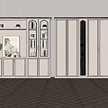 Modern White Bookcase Interior Design With Glass Doors Books Decorative Items And Lighting