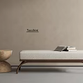 Shoe Changing Stool Bench Low Stool Sofa Bench Bed End Stool 3d model