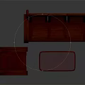 Traditional Mahogany Furniture Set Sofa Armchair Coffee Table With Carved Details And Smooth Surface