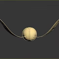 Shiny Reflective Golden Winged Sphere With Metallic Textured Wings On Dark Background