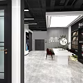 Qi Yute Modern Storefront Design With White Walls Black Doors And Brand Logo