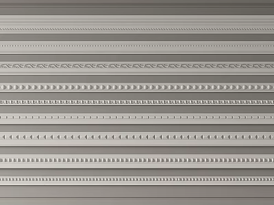 Various Designs of Cornice Molding for Interior Home Decoration with Elegant Patterns and Architectural Styles 3d model