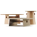Modern Wooden Coffee Tables With Unique Leg Designs And Natural Wood Finishes