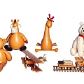 Plush Stuffed Animal Toys With Toy Train And Plane Kids Play Set