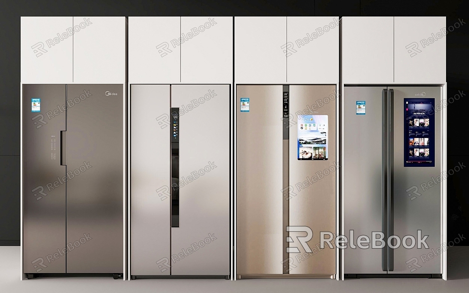 Modern Refrigerator Fridge Freezer model