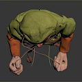 Robot puppet man string puppet machine puppet puppet woman hanging string puppet figure game character 3d model
