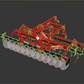 tiller intertiller management machine rotary tiller 3d model