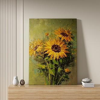 Simple abstract decorative painting 3d model