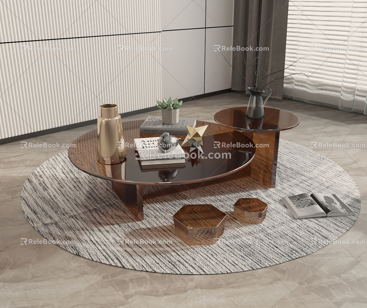 Modern coffee table 3d model