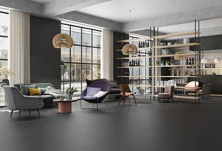 Nordic Cafe Casual Restaurant 3d model