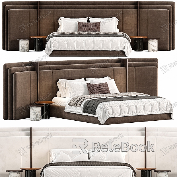 Light Luxury Bedroom Double Bed Collection model