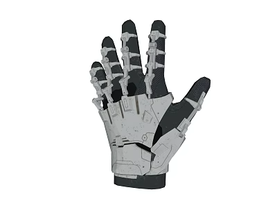 Tactical Mechanical Glove With Ergonomic Design And Reinforced Finger Structure 3d model