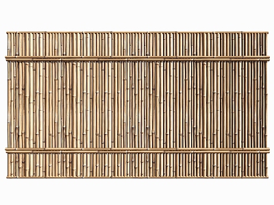 Modern Fence Bamboo Fence Bamboo Wall Bamboo Fence Partition Courtyard Wall model