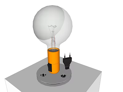 Modern table lamp 3d model