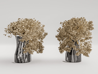 Modern Vase Dried Vegetables Vase Ornaments 3d model