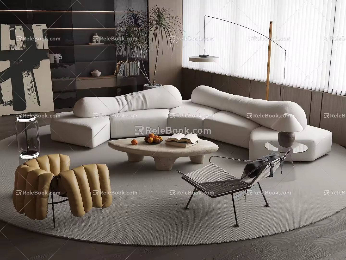 Modern Sofa Coffee Table Combination Sofa Coffee Table 3d model