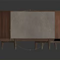 Wooden Entryway And Side Cabinets With Drawers Open Storage And Slim Legs Design