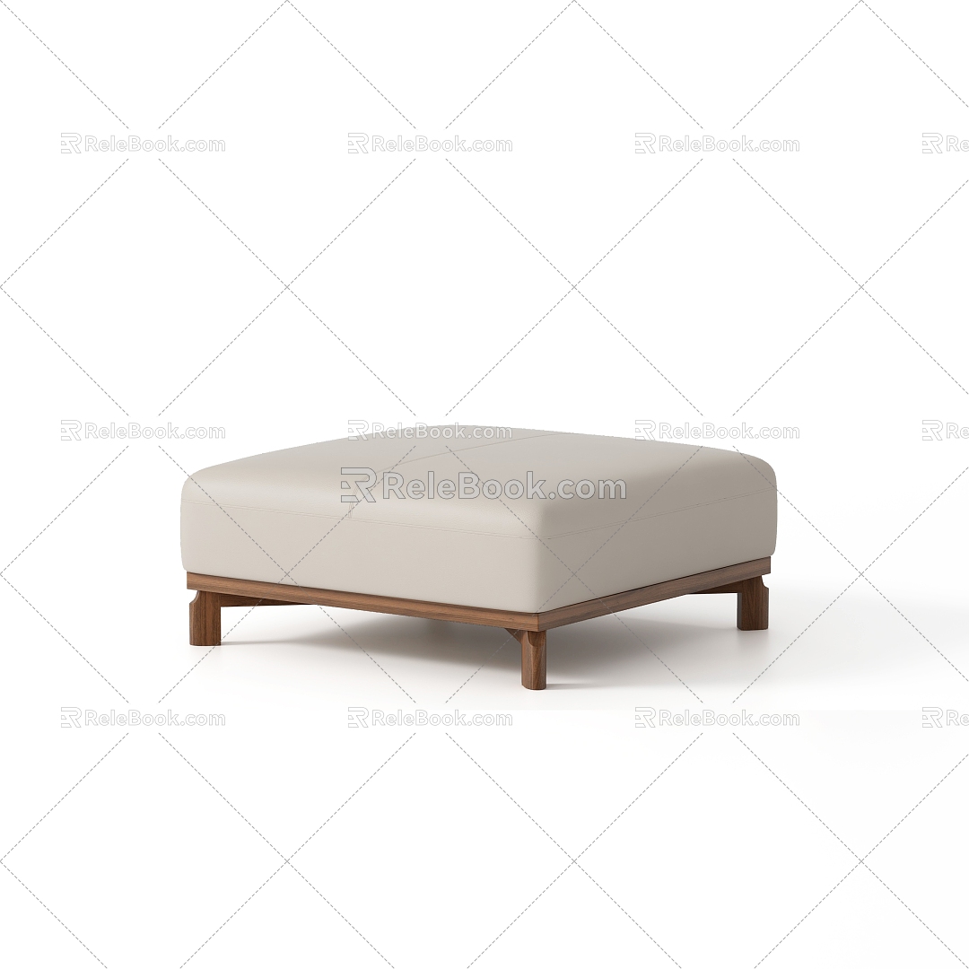 Nordic Living Room Foot Sofa 3d model