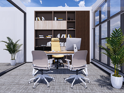 modern office general manager office model