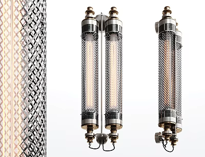 Industrial LOFT wall lamp tube wall lamp 3d model Industrial LOFT wall lamp tube wall lamp 3d model