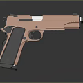 Modern Tactical Weapon Design With Pink And Black Finish Ergonomic Grip And Sleek Barrel Structure