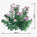 Charming Garden Ornament Featuring Pink Roses and Lush Green Leaves