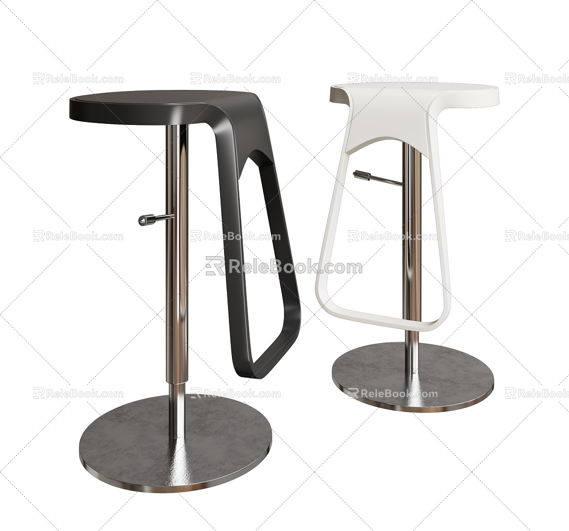 Modern Bar Stool Bar Chair Combination model