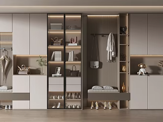 Modern shoe cabinet 3d model