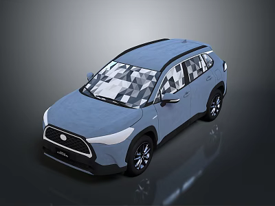 Light Blue Modern SUV With Sleek Exterior Design Alloy Wheels And Aerodynamic Shape 3d model