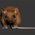 Mouse Wizard Mouse Warlock Cartoon Mouse Animation Mouse Animation Mouse Cartoon Character Cartoon Animal 3d model