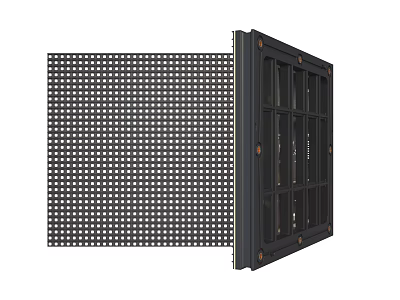 LED Display Module Front Dot Matrix Panel With Back Frame Structure Design 3d model