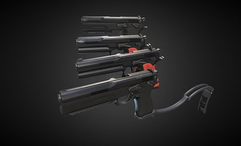 FK Brno and PSD pistols 3d model