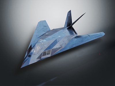 Modern fighter stealth aircraft stealth fighter 3d model