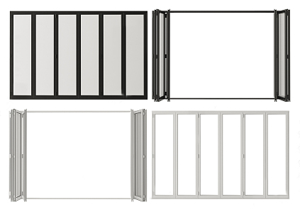 modern folding door 3d model