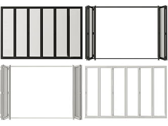 modern folding door 3d model