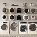 Modern Style Washing Machines With Wall Mounted And Floor Standing Designs