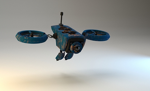 science fiction flying machine 3d model